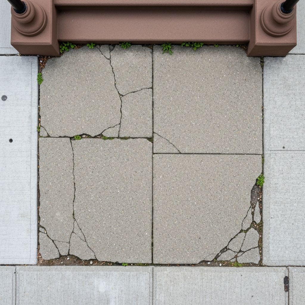 Sidewalk Replacement -- before